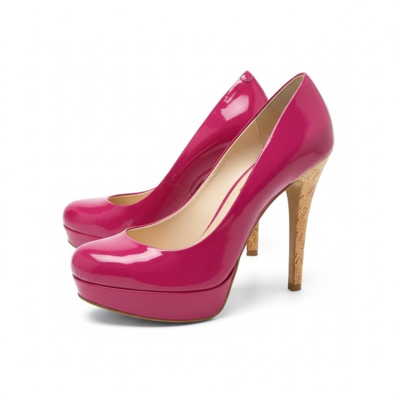 Michael Kors Fuchsia Patent Leather Shoes 37 6.5 - Picture 4 of 8